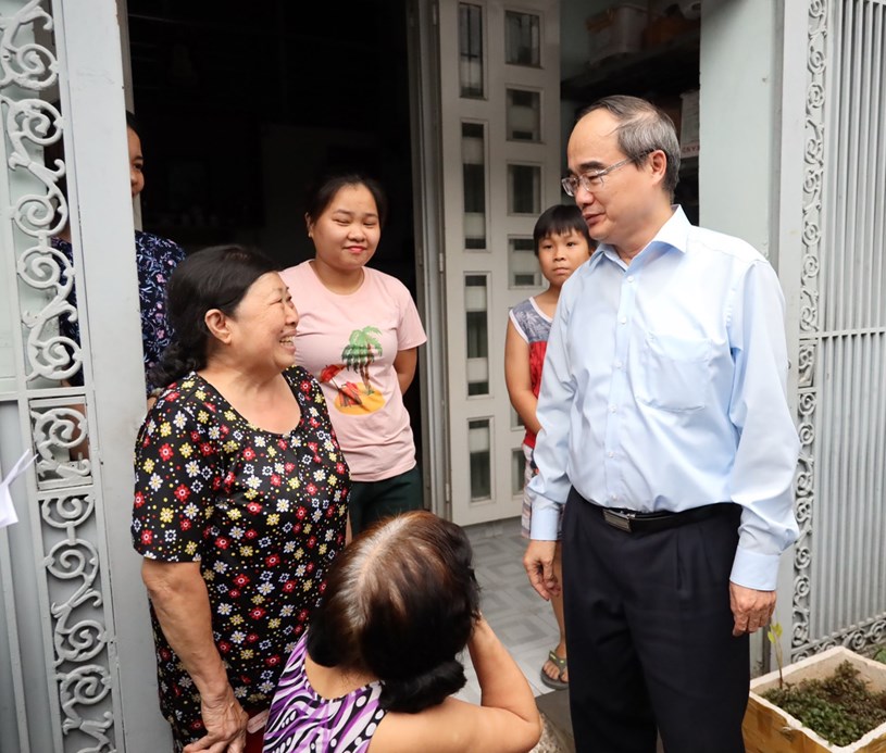 B&#237; thư Th&#224;nh ủy TP.Hồ Ch&#237; Minh Nguyễn Thiện Nh&#226;n kiểm tra c&#244;ng t&#225;c quản l&#253; trật tự x&#226;y dựng tại quận Thủ Đức - Ảnh 3