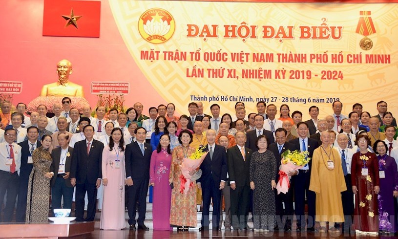 Ủy vi&ecirc;n Ủy ban MTTQ Việt Nam TP.HCM lần thứ XI, nhiệm kỳ 2019-2024 ra mắt Đại hội