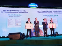 Nhà máy và trang trại của Vinamilk được chứng nhận đạt trung hòa Carbon