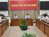 Hình ảnh họp giao ban trực tuyến về tình hình dịch bệnh trên địa bàn TP. Hồ Chí Minh ngày 10/8