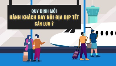 Quy định mới hành khách bay nội địa dịp Tết cần lưu ý
