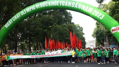 TPHCM: Gần 7.000 người hưởng ứng Ngày chạy Olympic 2023