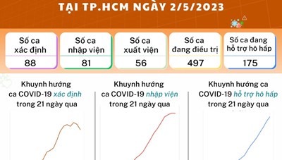 Tình hình dịch bệnh COVID-19 tại TP. Hồ Chí Minh ngày 2/5/2023