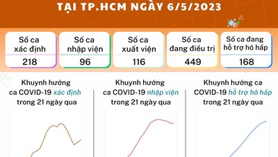 Tình hình dịch bệnh COVID-19 tại TP. Hồ Chí Minh ngày 6/5/2023