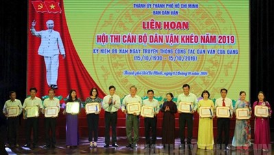 Liên hoan hội thi cán bộ "Dân vận khéo" năm 2019