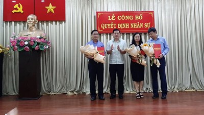 Sở Tài nguyên và Môi trường TP. Hồ Chí Minh trao quyết định bổ nhiệm một số nhân sự mới