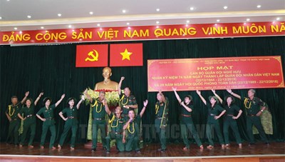 Nhiều hoạt động kỷ niệm 30 năm ngày hội Quốc phòng toàn dân và 75 năm ngày thành lập Quân đội Nhân dân Việt Nam