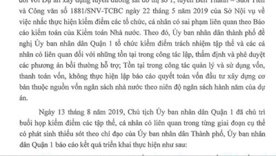 2 tập thể và 11 cá nhân bị kiểm điểm liên quan đến dự án metro số 1