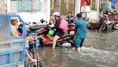 Chủ động ứng phó với triều cường, mưa và ngập úng ở khu vực Nam bộ