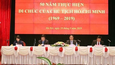 Di chúc của Chủ tịch Hồ Chí Minh là văn kiện lịch sử vượt thời gian