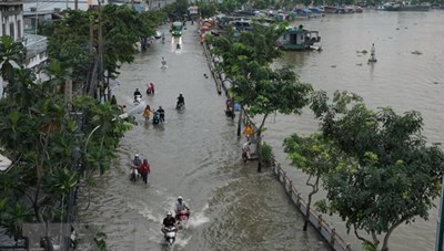 Một số khu vực ở TP. Hồ Chí Minh ngập nặng do triều cường