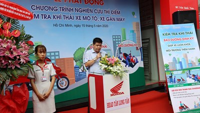 TP. Hồ Chí Minh phát động Chương trình thí điểm kiểm tra khí thải xe máy