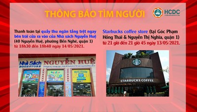 THÔNG BÁO KHẨN: Tìm người đến các địa điểm liên quan đến 2 bệnh nhân mắc COVID-19