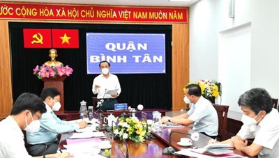 Bí thư Thành ủy TPHCM kiểm tra công tác phòng chống dịch Covid-19 tại điểm nóng Bình Tân