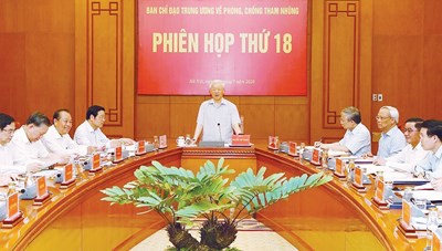 Kiên quyết đấu tranh phòng chống tham nhũng