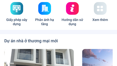 Người dân, doanh nghiệp có trể tra cứu thông tin lĩnh vực xây dựng qua ứng dụng trực tuyến