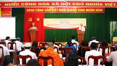 Tăng cường hiệu quả công tác dân tộc đóng góp vào sự phát triển TPHCM