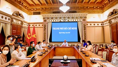 Cập nhật hình ảnh Họp Chính phủ thường kì tháng 2/2021 tại điểm cầu TPHCM