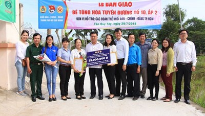 Năm 2021: TPHCM hoàn thành nhiệm vụ xây dựng nông thôn mới