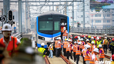 Hơn 1.000 người diễn tập cứu nạn cháy nổ ở ga Tân Cảng metro số 1