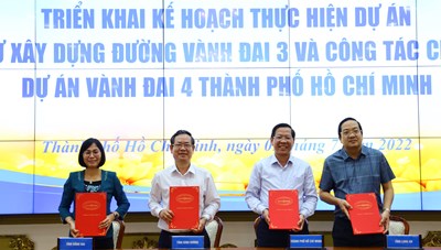 TPHCM cùng 3 tỉnh ký kết quy chế triển khai thực hiện xây dựng đường Vành đai 3