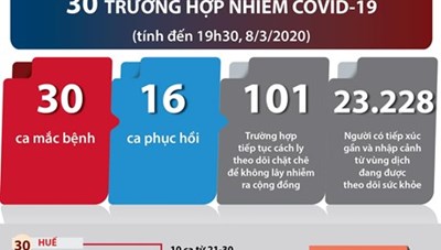 [Infographics] Việt Nam đã có 30 trường hợp nhiễm COVID-19