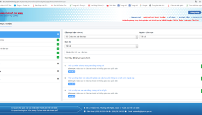 Sở Giáo dục và Đào tạo TP. Hồ Chí Minh tiến hành nhận hồ sơ trực tuyến qua Cổng Dịch vụ công Thành phố