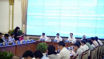 Cập nhật hình ảnh Phiên họp về tình hình kinh tế - xã hội TPHCM 6 tháng đầu năm 2020