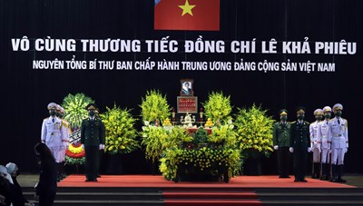 Cử hành trọng thể Quốc tang nguyên Tổng Bí thư Lê Khả Phiêu