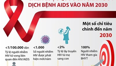 [Infographics] Chiến lược Quốc gia chấm dứt dịch bệnh AIDS vào 2030