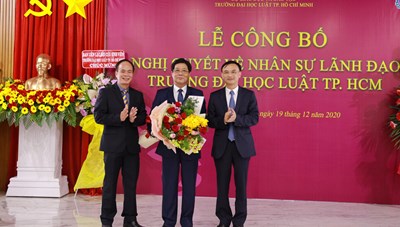 PGS.TS Trần Hoàng Hải làm Quyền Hiệu trưởng Trường Đại học Luật TPHCM