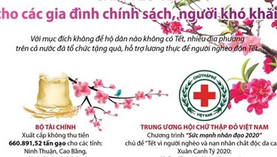 [Infographics] Chăm lo Tết cho các gia đình chính sách, người khó khăn