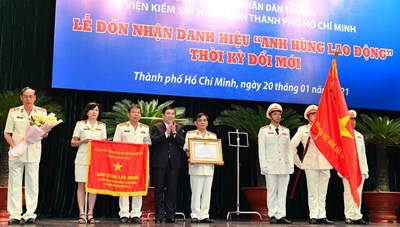 Viện KSND TPHCM nhận danh hiệu Anh hùng Lao động thời kỳ đổi mới