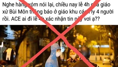 TP.Hồ Chí Minh: Bác thông tin 4 người bị cách ly ở giáo xứ Bùi Môn