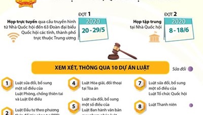 [Infographics] Nội dung chính của kỳ họp thứ 9, Quốc hội Khóa XIV