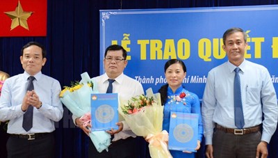 Trao quyết định công nhận 2 Phó Chủ tịch Ủy ban MTTQ Việt Nam TPHCM