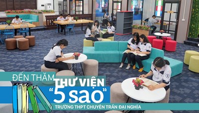 Đến thăm thư viện 5 sao Trường THPT chuyên Trần Đại Nghĩa