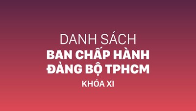 Danh sách Ban Chấp hành Đảng bộ TPHCM khóa XI