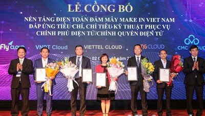 Công bố 5 nền tảng Cloud 'make in Vietnam' phục vụ Chính phủ điện tử