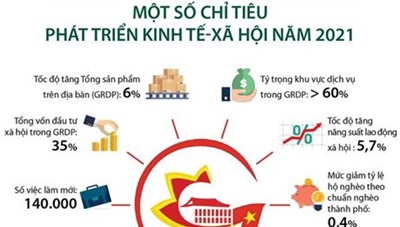 [Infographics] TP.HCM: Một số chỉ tiêu phát triển kinh tế-xã hội 2021