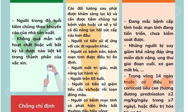 Phân loại các đối tượng tiêm chủng