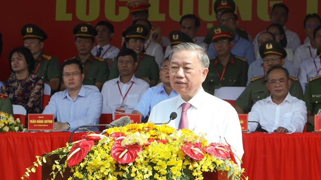 Chủ tịch nước Tô Lâm: Lực lượng an ninh cơ sở là cánh tay nối dài của lực lượng công an trong công tác bảo đảm an ninh, trật tự