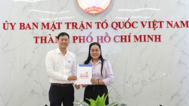 Bà Nguyễn Thị Kim Thúy giữ chức Chủ tịch Công đoàn cơ sở Cơ quan Ủy ban MTTQ Việt Nam Thành phố