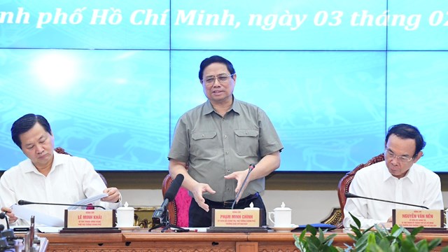 Thủ tướng Phạm Minh Chính: Phân cấp tối đa cho TPHCM triển khai Nghị quyết 98 nhanh hơn