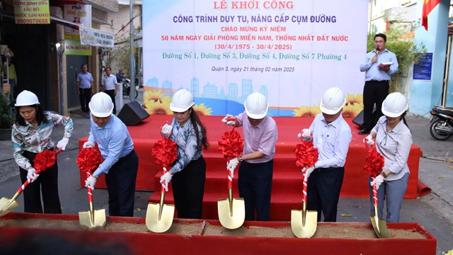Quận 3, TP.HCM đồng loạt nâng cấp 12 tuyến đường, 15 tuyến hẻm