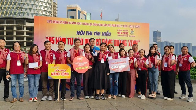 114 đoàn viên công đoàn ưu tú tham gia Hội thi rung chuông vàng “95 năm tự hào dưới cờ Đảng quang vinh”  