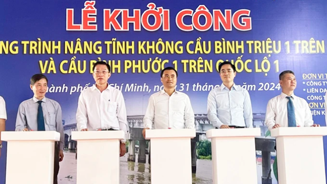  Khởi công dự án nâng tĩnh không cầu Bình Triệu 1 và cầu Bình Phước 1