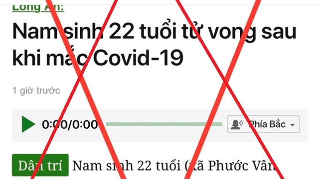 Đề nghị xử lý vi phạm báo điện tử Dân trí vì thông tin sai sự thật liên quan COVID-19