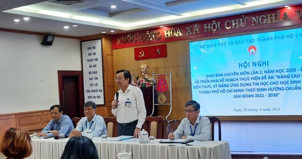 Phấn đấu đến năm 2022, TPHCM có 20% học sinh phổ thông có chứng chỉ tin học quốc tế