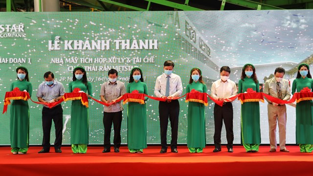 Khánh thành giai đoạn 1 Nhà máy tích hợp xử lý và tái chế chất thải rắn Vietstar